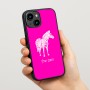 כיסוי בעיצוב אישי עם השם שלך לדגם - Apple iPhone 15 בעיצוב זברה