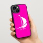 כיסוי בעיצוב אישי עם השם שלך לדגם - Apple iPhone 15 בעיצוב סירה