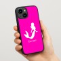 כיסוי בעיצוב אישי עם השם שלך לדגם - Apple iPhone 15 בעיצוב בתולת ים - אישה