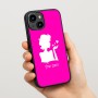 כיסוי בעיצוב אישי עם השם שלך לדגם - Apple iPhone 15 בעיצוב אהבת נשים