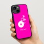 כיסוי בעיצוב אישי עם השם שלך לדגם - Apple iPhone 15 בעיצוב תקליטור - אזור מוזיקה