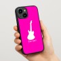 כיסוי בעיצוב אישי עם השם שלך לדגם - Apple iPhone 15 בעיצוב גיטרה