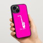 כיסוי בעיצוב אישי עם השם שלך לדגם - Apple iPhone 15 בעיצוב סקסופון