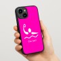כיסוי בעיצוב אישי עם השם שלך לדגם - Apple iPhone 15 בעיצוב כדור מים אולימפי