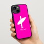 כיסוי בעיצוב אישי עם השם שלך לדגם - Apple iPhone 15 בעיצוב גלישה - גלישה