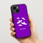 כיסוי בעיצוב אישי עם השם שלך לדגם - Apple iPhone 15 בעיצוב עטלפים
