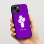 כיסוי בעיצוב אישי עם השם שלך לדגם - Apple iPhone 15 בעיצוב פרח