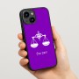 כיסוי בעיצוב אישי עם השם שלך לדגם - Apple iPhone 15 בעיצוב מזלות - מאזניים