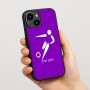 כיסוי בעיצוב אישי עם השם שלך לדגם - Apple iPhone 15 בעיצוב כדורגל אולימפי