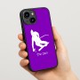 כיסוי בעיצוב אישי עם השם שלך לדגם - Apple iPhone 15 בעיצוב סקי