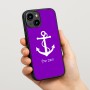כיסוי בעיצוב אישי עם השם שלך לדגם - Apple iPhone 15 בעיצוב לעגן