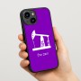 כיסוי בעיצוב אישי עם השם שלך לדגם - Apple iPhone 15 בעיצוב באר נפט