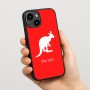 כיסוי בעיצוב אישי עם השם שלך לדגם - Apple iPhone 15 בעיצוב קנגורו