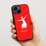 כיסוי בעיצוב אישי עם השם שלך לדגם - Apple iPhone 15 בעיצוב בלרינה