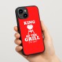 כיסוי בעיצוב אישי עם השם שלך לדגם - Apple iPhone 15 בעיצוב מלך הגריל