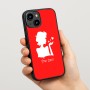 כיסוי בעיצוב אישי עם השם שלך לדגם - Apple iPhone 15 בעיצוב אהבת נשים
