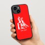 כיסוי בעיצוב אישי עם השם שלך לדגם - Apple iPhone 15 בעיצוב קאוגירל