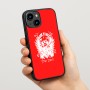 כיסוי בעיצוב אישי עם השם שלך לדגם - Apple iPhone 15 בעיצוב רוקנרול