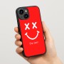 כיסוי בעיצוב אישי עם השם שלך לדגם - Apple iPhone 15 בעיצוב סמיילי