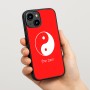 כיסוי בעיצוב אישי עם השם שלך לדגם - Apple iPhone 15 בעיצוב סמל יינג יאנג