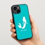 כיסוי בעיצוב אישי עם השם שלך לדגם - Apple iPhone 15 בעיצוב בתולת ים - אישה