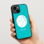 כיסוי בעיצוב אישי עם השם שלך לדגם - Apple iPhone 15 בעיצוב כדורסל
