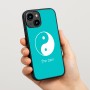 כיסוי בעיצוב אישי עם השם שלך לדגם - Apple iPhone 15 בעיצוב סמל יינג יאנג