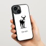 כיסוי בעיצוב אישי עם השם שלך לדגם - Apple iPhone 15 בעיצוב צבי