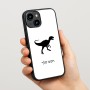 כיסוי בעיצוב אישי עם השם שלך לדגם - Apple iPhone 15 בעיצוב דינוזאור