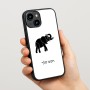 כיסוי בעיצוב אישי עם השם שלך לדגם - Apple iPhone 15 בעיצוב פיל