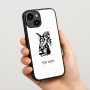 כיסוי בעיצוב אישי עם השם שלך לדגם - Apple iPhone 15 בעיצוב ארנב מחזיק גזר