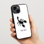 כיסוי בעיצוב אישי עם השם שלך לדגם - Apple iPhone 15 בעיצוב עקרב