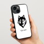 כיסוי בעיצוב אישי עם השם שלך לדגם - Apple iPhone 15 בעיצוב זאב