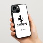 כיסוי בעיצוב אישי עם השם שלך לדגם - Apple iPhone 15 בעיצוב פרארי