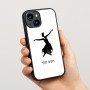 כיסוי בעיצוב אישי עם השם שלך לדגם - Apple iPhone 15 בעיצוב בלרינה