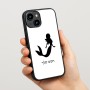 כיסוי בעיצוב אישי עם השם שלך לדגם - Apple iPhone 15 בעיצוב בתולת ים - אישה