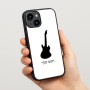 כיסוי בעיצוב אישי עם השם שלך לדגם - Apple iPhone 15 בעיצוב גיטרה