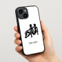 כיסוי בעיצוב אישי עם השם שלך לדגם - Apple iPhone 15 בעיצוב מזלות - תאומים