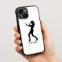 כיסוי בעיצוב אישי עם השם שלך לדגם - Apple iPhone 15 בעיצוב אישה מגוננת