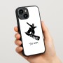 כיסוי בעיצוב אישי עם השם שלך לדגם - Apple iPhone 15 בעיצוב סנובורדיסט