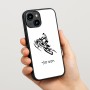 כיסוי בעיצוב אישי עם השם שלך לדגם - Apple iPhone 15 בעיצוב אופנוע שלג