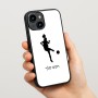 כיסוי בעיצוב אישי עם השם שלך לדגם - Apple iPhone 15 בעיצוב שחקנית כדורגל - אישה
