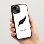 כיסוי בעיצוב אישי עם השם שלך לדגם - Apple iPhone 15 בעיצוב נוצת נוצה