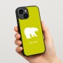 כיסוי בעיצוב אישי עם השם שלך לדגם - Apple iPhone 15 בעיצוב דוב