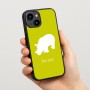 כיסוי בעיצוב אישי עם השם שלך לדגם - Apple iPhone 15 בעיצוב קרנף