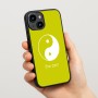 כיסוי בעיצוב אישי עם השם שלך לדגם - Apple iPhone 15 בעיצוב סמל יינג יאנג