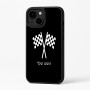 כיסוי בעיצוב אישי עם השם שלך לדגם - Apple iPhone 16 Plus בעיצוב דגל המירוץ