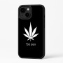 כיסוי בעיצוב אישי עם השם שלך לדגם - Apple iPhone 16 Plus בעיצוב עלה מריחואנה - גראס