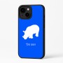 כיסוי בעיצוב אישי עם השם שלך לדגם - Apple iPhone 16 Plus בעיצוב קרנף