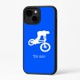 כיסוי בעיצוב אישי עם השם שלך לדגם - Apple iPhone 16 Plus בעיצוב רוכב אופניים